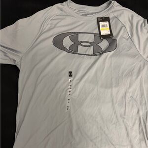Under Armour Men's Light Gray Short Sleeve Tee